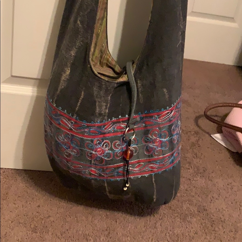 Patterned jean bag!